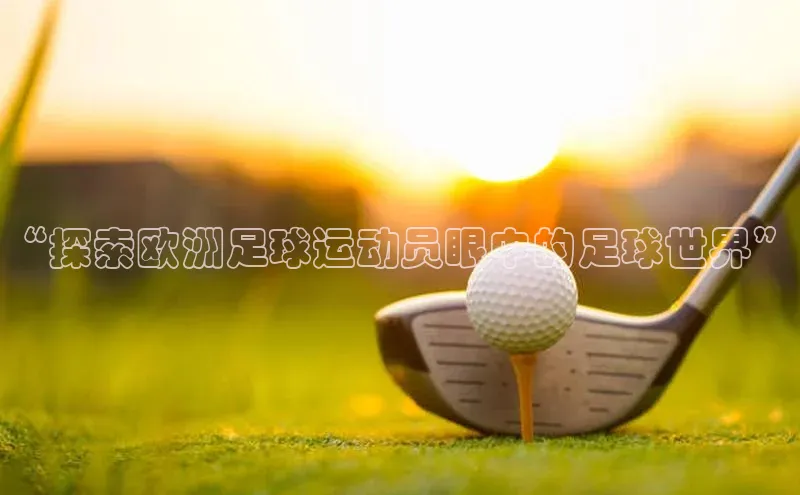 星欧娱乐平台官网入口宣亚国际“探索欧洲足球运动员眼中的足球世界”